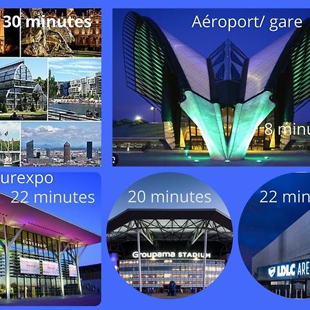 Cosy 152 Proche Aeroport -Gare-Groupama Stadium-Lyon كولومْبْيي سونْيو المظهر الخارجي الصورة